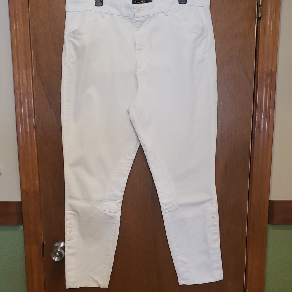 NWT Ralph Lauren Classic White Riding Style Pants